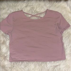 Light pink crop top